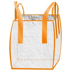 120 Stück Tector Big Bag Tragkraft 1500 kg aus robustem Material, 90 x 90 x 90 cm mit 4 Cross-Corner Schlaufen