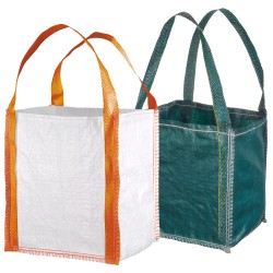 10 Stück TECTOR Mini Big Bags 40x40x45 cm mit 2 Schlaufen, Tragfähigkeit 300 kg