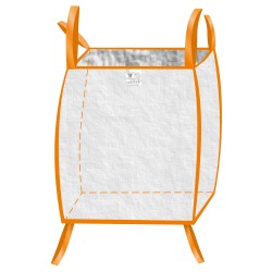 120 Stück TECTOR BIGBAG offen 90 x 90 x 90 cm Tragkraft 1000 kg mit 2 Zusatzschlaufen am Boden