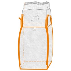 10 Stück TECTOR Bigbag mit Inliner und Schürze, Tragkraft 1000 kg, 90 x 90 x 110 cm, stabil und vielseitig