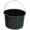 50 Stück schwarze Baueimer aus robustem Kunststoff – ideal für Bau- und Renovierungsarbeiten