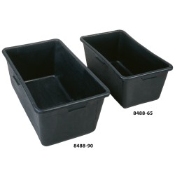 20 Stück Mörtelkasten Schwarz aus robustem Kunststoff für vielseitige Anwendung im Bau- und Gartenbereich