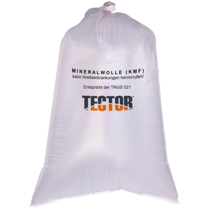 250 Stück TECTOR® KMF-Sack, beschichtet, transparent, 140 x 220 cm, mit Kordel im Saum