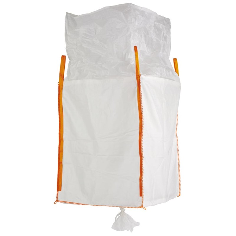100 Stück TECTOR BIGBAG mit Schürze und 4 Schlaufen, Tragkraft 1000 kg, 90 x 90 x 115 cm, robust und vielseitig