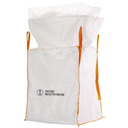 70 Stück Tector Gefahrgut Bigbag 13H3Y 1000 kg Tragkraft mit Inliner und Schürze 90x90x110 cm