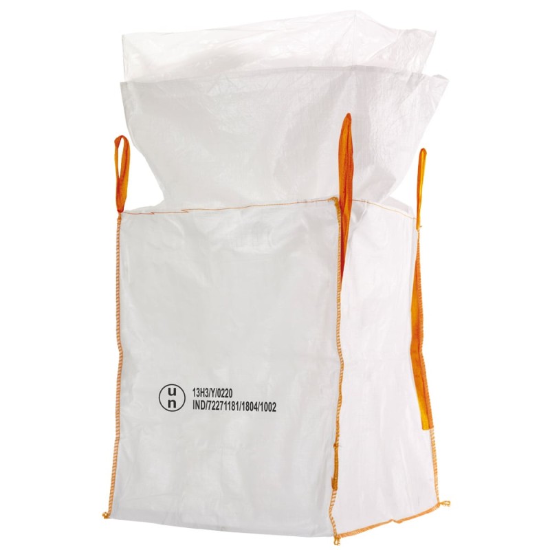 70 Stück Tector Gefahrgut Bigbag 13H3Y 1000 kg Tragkraft mit Inliner und Schürze 90x90x110 cm