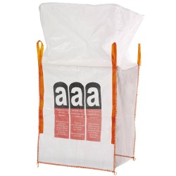 120 Stück TECTOR® BIGBAG für Asbest, beschichtet, transparent, 90 x 90 x 110 cm, Tragkraft 1000 kg