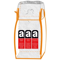 120 Stück TECTOR® BIGBAG für Asbest, beschichtet, transparent, 90 x 90 x 110 cm, Tragkraft 1000 kg