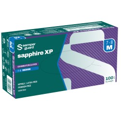 10 Box SEMPERGUARD® SAPPHIRE XP Nitril Handschuhe puderfrei lavendel-blau CAT 3