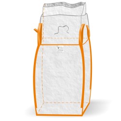 10 Stück TECTOR BIGBAG mit Schürze, Tragkraft 1000 kg, 90 x 90 x 110 cm, 4 Schlaufen, robust und vielseitig
