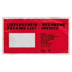 1 Box Lieferschein-/Rechnung Versandtaschen aus robustem Papier, 1000 Stück in praktischer Standardgrösse