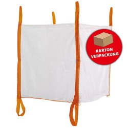 10 Stück Tector Bigbags oben offen, Tragkraft 1000 kg, 90 x 90 x 90 cm, mit 2 Zusatzschlaufen am Boden