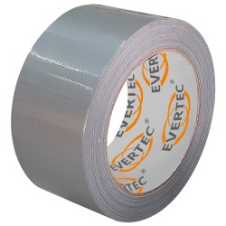 6 Rollen Evertec Gewebeband 48 mm x 50 m grau, strapazierfähiges und vielseitiges Klebeband für Reparaturen und