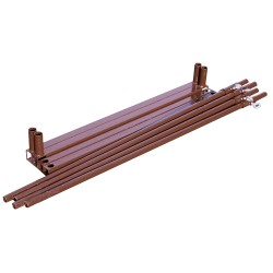 1 Stück BIG BAG Gestell aus lackiertem Stahl, 1,01 m x 1,01 m x 1,40 m, robust und stabil für vielseitige