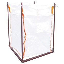 1 Stück BIG BAG Gestell aus lackiertem Stahl, 1,01 m x 1,01 m x 1,40 m, robust und stabil für vielseitige