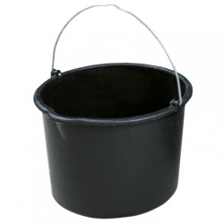 50 Stück schwarze Baueimer aus robustem Kunststoff – ideal für Bau- und Renovierungsarbeiten