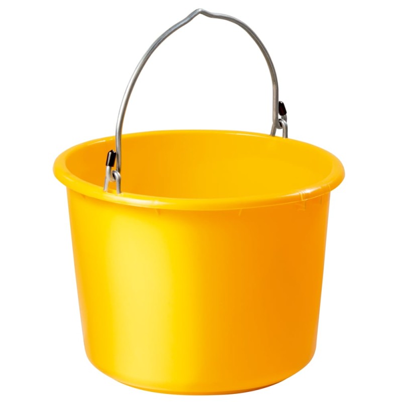 20 Liter Eimer anschlagbar TÜV/GS gelb