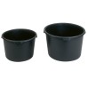 20 Stück Mörtelkübel schwarz aus robustem Kunststoff für vielseitige Bau- und Renovierungsarbeiten