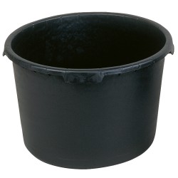 20 Stück Mörtelkübel schwarz aus robustem Kunststoff für vielseitige Bau- und Renovierungsarbeiten