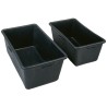 20 Stück Mörtelkasten Schwarz aus robustem Kunststoff für vielseitige Anwendung im Bau- und Gartenbereich