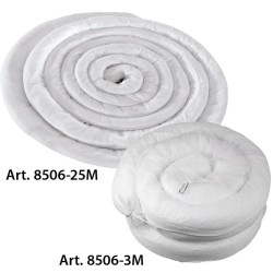 4 Stück Ölsperre mit Karabiner und O-Ring, 12 cm x 3m - 25m, aus 100% PP, in Weiss