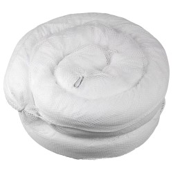 4 Stück Ölsperre mit Karabiner und O-Ring, 12 cm x 3m - 25m, aus 100% PP, in Weiss