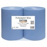 1 Pack Putzpapier 2-lagig 38x36 cm in Blau, 500 Blätter, ideal für vielseitige Anwendungen