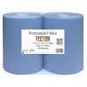 1 Pack Putzpapier 3-lagig 500 Blatt blau, ca 38x36 cm, ideal für Haushalt und Gewerbe, hohe Saugfähigkeit