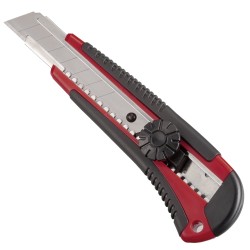 12 Stück Cutter mit feststellbarer Klinge – 18 mm – robustes Metall – ergonomischer Griff – vielseitig einsetzbar