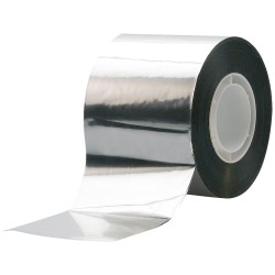 1 Rolle PP-Band, alu-bedampft, 50 mm Breite, 50 m Länge, vielseitig einsetzbar für Verpackungen und Sicherungen