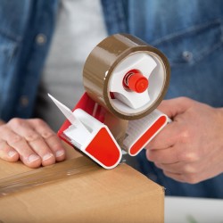 1 Stück Handabroller für Packband – praktisches Werkzeug für effizientes Verpacken und Kleben
