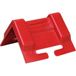 50x stk. Kantenschutzwinkel für Zurrgurte – für Bandbreite 50 mm mit Führungsschlitz – rot