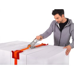 50x stk. Kantenschutzwinkel für Zurrgurte – für Bandbreite 50 mm mit Führungsschlitz – rot