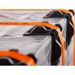 50x stk. Kantenschutzwinkel Premium für Zurrgurte – für Bandbreite 50 mm – schwarz