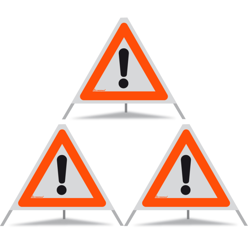 TRIOPAN Faltsignal 60 R1 Reflektierend mit Etui (3x Andere Gefahren)