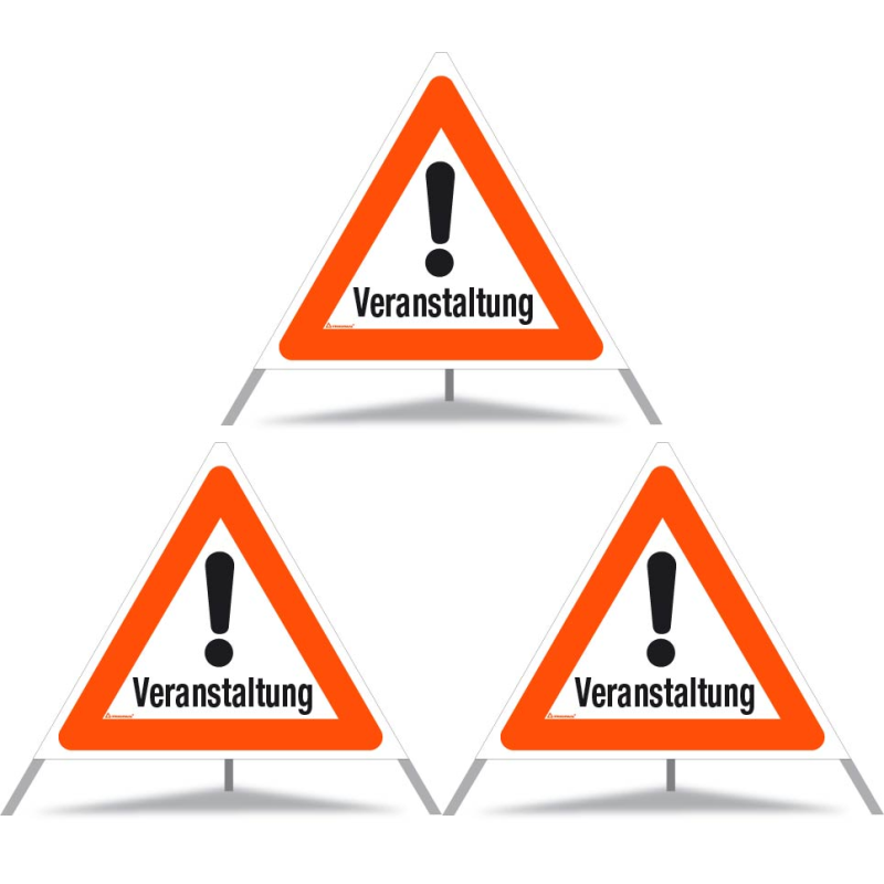 TRIOPAN Faltsignal 90 Tagesleuchtend mit Etui (3x Veranstaltung)