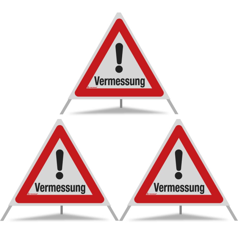 TRIOPAN Faltsignal 70 R2 Retro-reflektierend mit Etui (3x Vermessung)