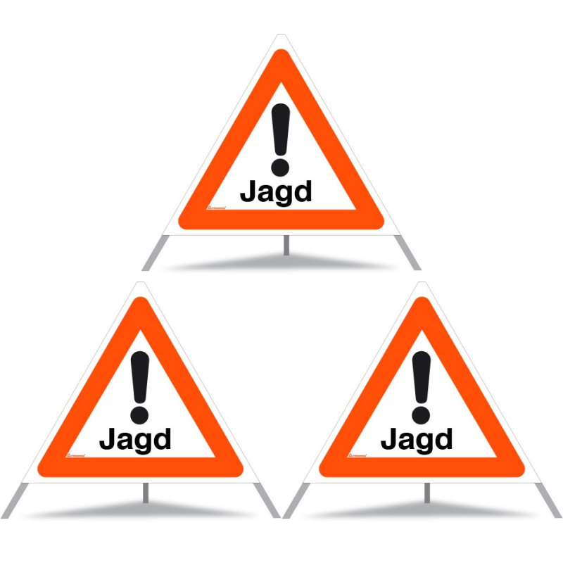 TRIOPAN Faltsignal 70 Tagesleuchtend mit Etui (3x Jagd)