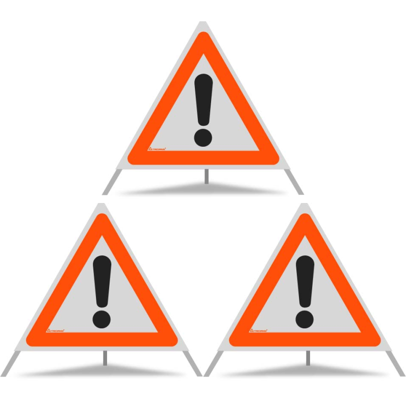 TRIOPAN Faltsignal 70 R1 Reflektierend mit Etui (3x Andere Gefahren)