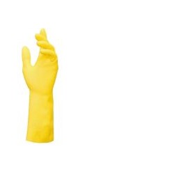 100 Paar VITAL Chemikalienschutzhandschuhe aus Naturlatex, gelb mit Profil