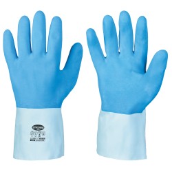 120 Paar Stronghand CLASSIC LATEX-Handschuhe, blau, EN ISO 374, Kategorie 3, robust und schützend