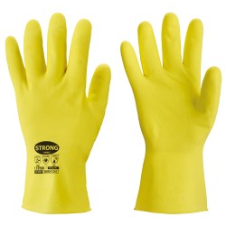 144 Paar STRONGHAND® Handschuhe aus Latex, gelb, Kategorie 3, robust und sicher für den professionellen Einsatz