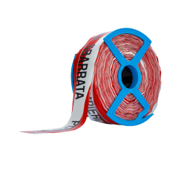 Absperrband 250m r/w Fadenverstärkt Text: (POMPIERI ZONA SBARRATA)