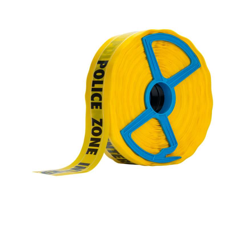 Absperrband 250m g/s Fadenverstärkt "POLICE ZONE INTERDITE"