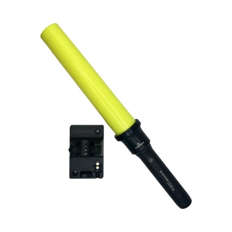 YEDI Stablampe gelb mit Ladestation