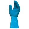 50 Paar Jerset 301 MAPA Naturlatex-Handschuhe, blau, geraut, mit Textilträger