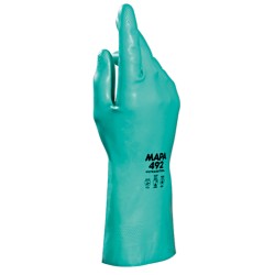 100 Paar ULTRANITRIL 492 MAPA Nitrilhandschuhe grün mit Profil