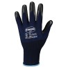 120 Paar STRONGHAND® Handschuhe aus Polyester mit Latex-Beschichtung in dunkelblau/grau, Kategorie 2