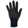 120 Paar STRONGHAND® Handschuhe aus Polyester mit Latex-Beschichtung in dunkelblau/grau, Kategorie 2