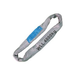 Rundschlingen Einfachmantel – 4000kg Tragkraft – grau – 1 bis 6 meter